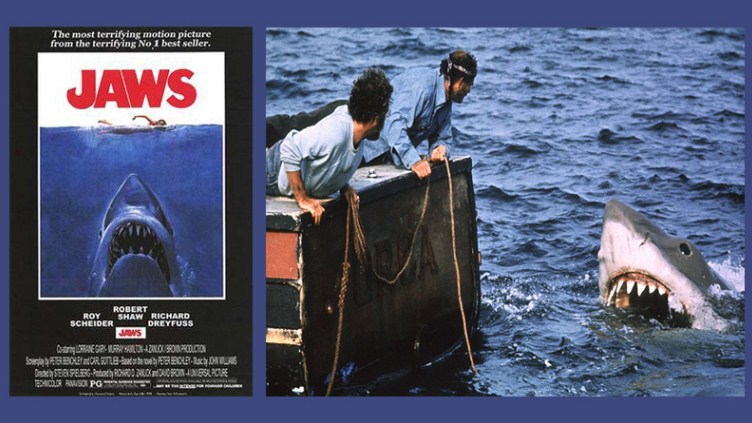 Jaws (1975) - Film tentang Survival di Laut Terbaik Sepanjang Masa